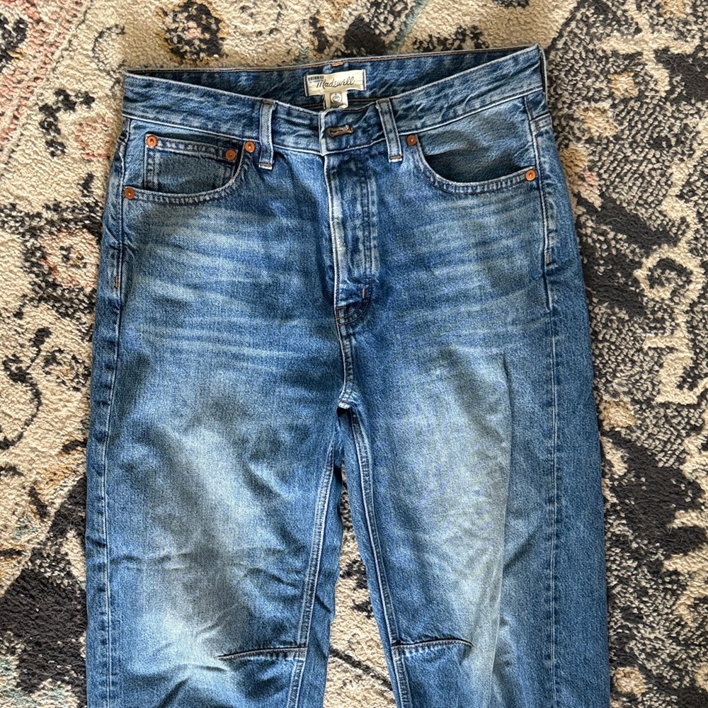 Madewell darted barrel leg Denim Jeans - Classic Blue
